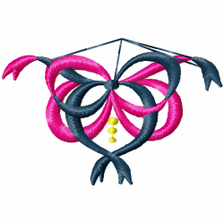 Ribbions And Bows Embroidery Design 5 Ribbions And Bows Embroidery Design 5